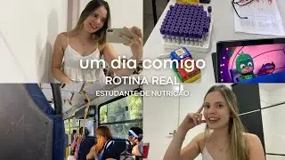 um dia na minha rotina real de uma estudante de nutrição, pesquisa com crianças, faculdade+ | #vlog