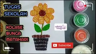 Tugas Sekolah SBDP Kelas 2 SD | Kolase Bunga Matahari