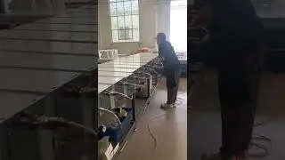 Overseas trade customized fan coil production workshop