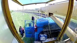 Автокран КС 2571 заканчиваю работу, складываю установку.