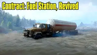 SnowRunner | Fuel Station Revived | The Lowlands - Maine, USA