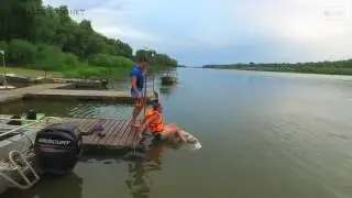 Первый раз на вейкборде =)