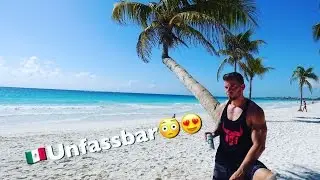 Mexico Yucatan/ Beach -GYM & Full day of Eating! Vlog 2 - 4