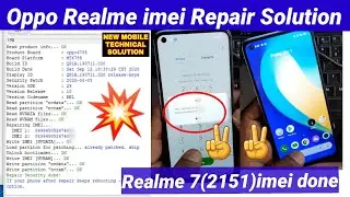 REALME RMX2151 IMEI REPAIR DONE | All Realme Sp tool full Format Imei null Solution | Pandora box |