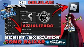 Como Baixar e Colocar SCRIPT no Blox Fruits (CELULAR/MOBILE) | Instalar Executor Roblox/Usar Script