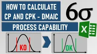 How to calculate Cp and Cpk - Capability analysis - DMAIC