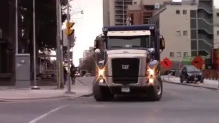 Cat & Sterling Dump Trucks.