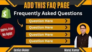 FAQ Page Section 100% FREE & Editable | Add FAQ Section Anywhere on Your Shopify Store  