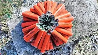 EXPERIMENT 500 FIRECRACKERS SHOT AT ONCE