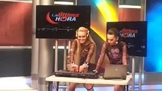 Dj duo Shaah&mat on TV program Una ultima ora.Panama