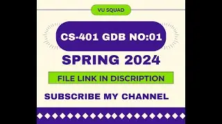 CS-401 GDB NO:01 SPRING 2024