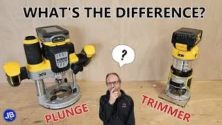 The Difference Between a Plunge Router and Trimmer Router