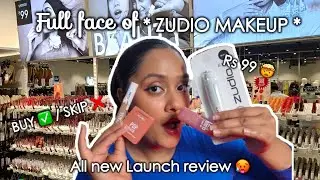 Full face of * CHEAP ZUDIO MAKEUP * 🤯 | Review all new launch 🤌🏻 | 