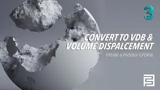 VDB & Volume displacement | 3dsmax x Tyflow  x Vray tutorial