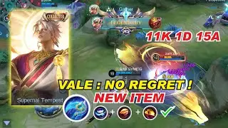 VALE BEST BUILD Starlium Scythe with New Emblem Set 😍 Collector Skin Gameplay MLBB 2023