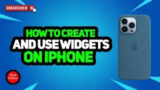 How to Create and Use Widgets on iPhone | Custom App Icons & Widgets On iPhone 16 - Series 2024