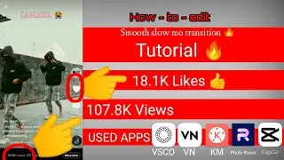 Tutorial|TIKTOK VIRAL VIDEO|Unique smooth slow mo transition tricks 🔥