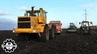 Свёкла закончилась! Погрузчик СПС-4,2 едет отдыхать, а Кировец тащит последний Камаз и за плугом