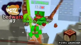 LuckyNetwork Bedwars Gameplay on Mobile - PojavLauncher part 3
