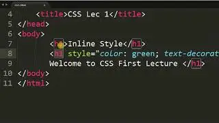 Lecture 1 CSS using Sublime Editor and Chrome