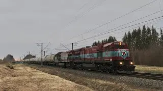 Operail General Electric C36-7s in Estonia - April 2022.