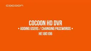 HE180106 4CH DVR Tutorial - Adding a New User and Changing Password