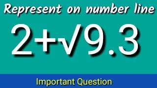 Represent 2+√9.3 on the number line, Locate 2+√9.3 on number line, 2+√9.3 on number line,