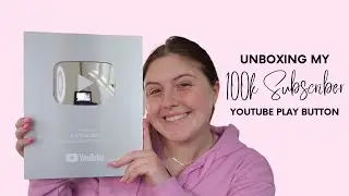 Unboxing my 100k subscriber Youtube award!