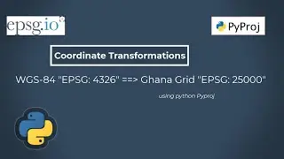 Transform Coordinates between Different Reference Systems using Python Pyproj Library 
