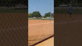 Keevan is Out at 2nd Base Playing Softball on His 74th Birthday