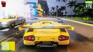 GTA Vice City: Ultra Realistic Remastered Graphics Mod Gameplay! | GEFORCE RTX™ 3090 [GTA 5 PC MOD]