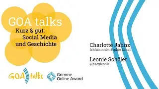 #GOAtalks22 – Interview mit Leonie Schöler, Charlotte Jahnz und Christoph Sterz