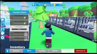 Update 9 - Completing The Krusty Kard Pizza! quest - Dogecoin Mining Tycoon [Roblox]