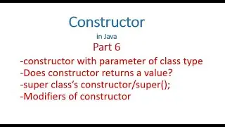 Constructor Part 6 - Interview points