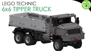 6x6 Tipper Truck - LEGO Technic MOC powered by Buwizz