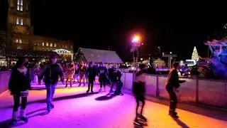 Schlittschuhlaufen - Berlin Weihnachtsmarkt