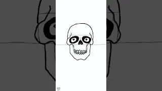 Easy Steps Skull Drawing with Procreate