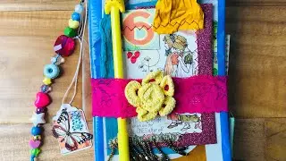 SOLD. Trashy Junk Journal - Coffee Bag Junk Journal - also, don't miss the giveaway (in description)