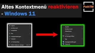 Altes Kontextmenü in Windows 11 wiederherstellen | PathTM