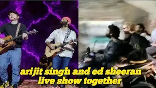 Arijit singh and ed sheeran live show together #viralvideo #indianidol13 #trending #youtubevideo