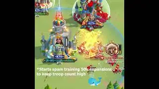 Training troops while getting rallied [50k extenders!] Rise of Kingdoms