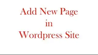 Add New Page