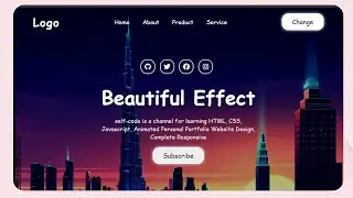 Animated Portfolio Website Template in HTML CSS & JS