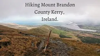 Hiking into the clouds on Mount Brandon, Co Kerry. Ireland