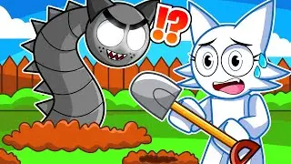 ¡GRAY y wenda Encuentran Un MONSTRUO en El Agujero de Su Casa en Roblox! (sprunki)