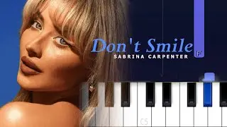 Sabrina Carpenter - Don’t Smile | Piano Tutorial