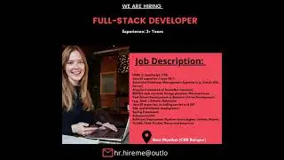 Full Stack Developer | Apply Now