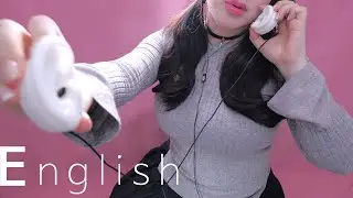 ASMR Tickling You with Close Ear to Ear Trigger Words🤩!😴💤 (English, Whispering, Fast)
