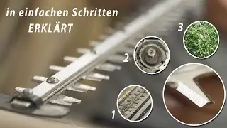 Heckenschere Messer schärfen - Schritt für Schritt einfach erklärt