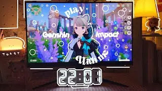 🌙 playing genshin on a chill night // 40 min of gameplay